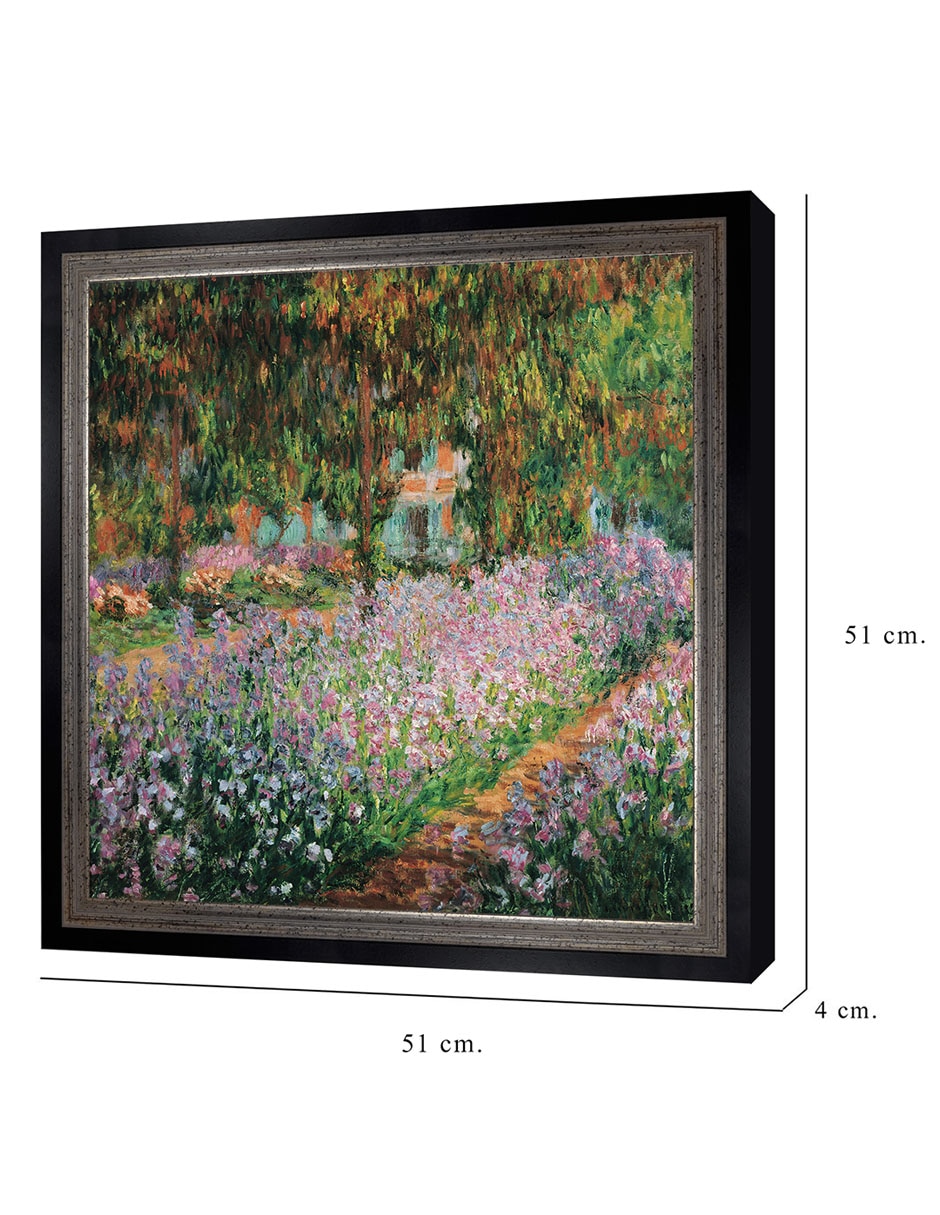 Cuadro decorativo Monet – Jardín del artista de Portfolio Arts Group técnica mixta 2