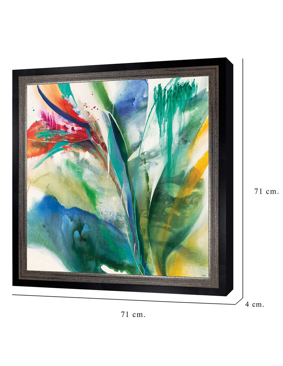 Cuadro decorativo Ave del Paraíso de K. Nari técnica mixta 2