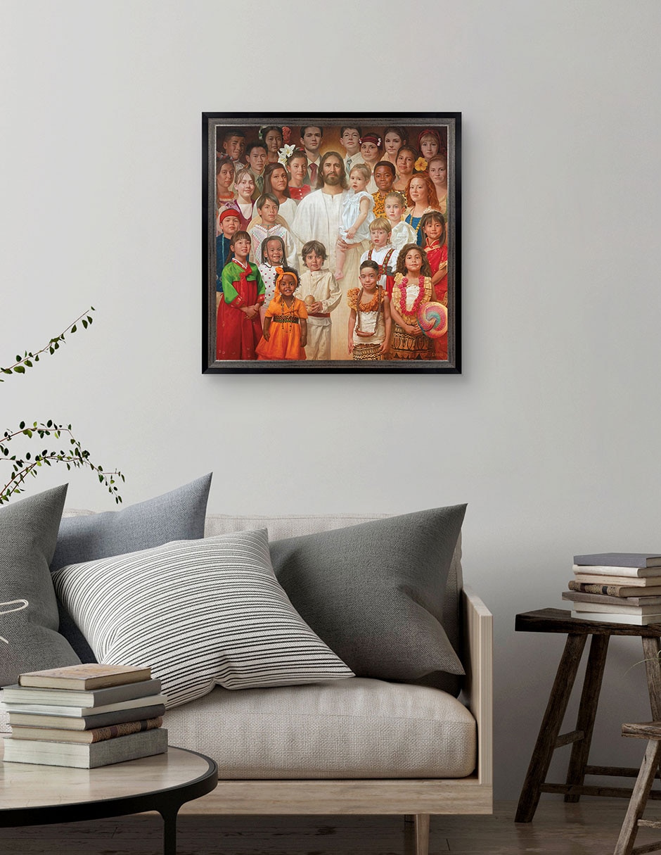 Cuadro decorativo Hijo de Dios de Howard Lyon técnica mixta 2