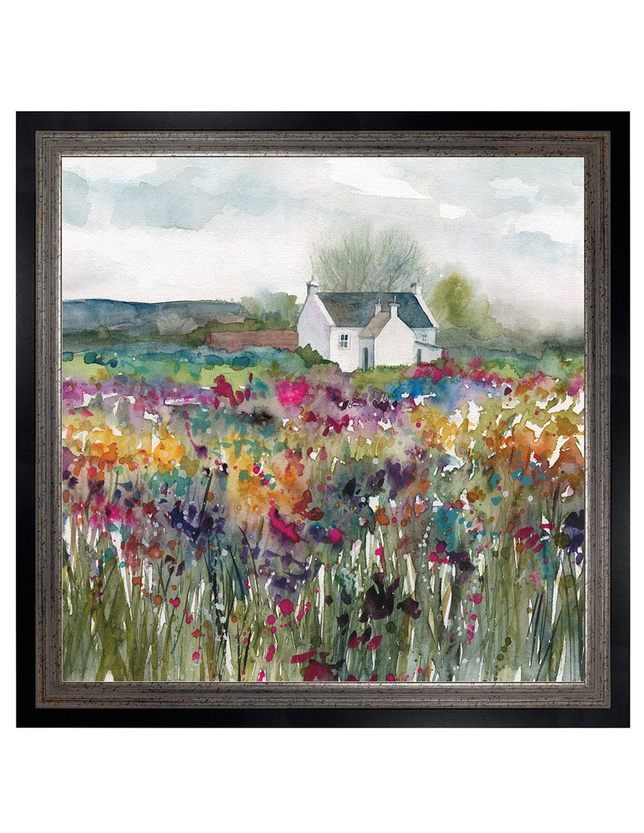 Cuadro decorativo Cabaña de flores silvestres de Carol Robinson técnica mixta