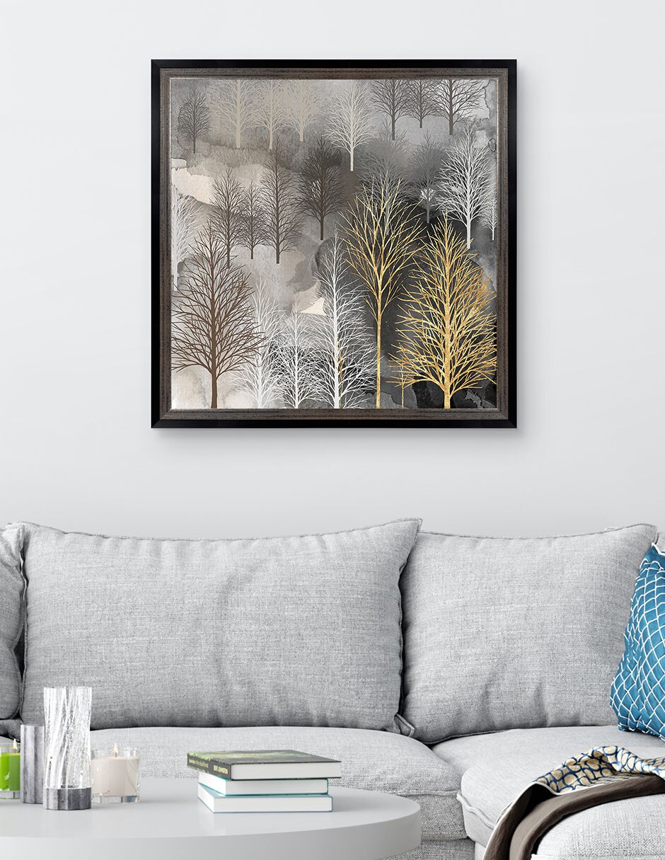 Cuadro decorativo Árbol invernal de Heather Hayes técnica mixta 3