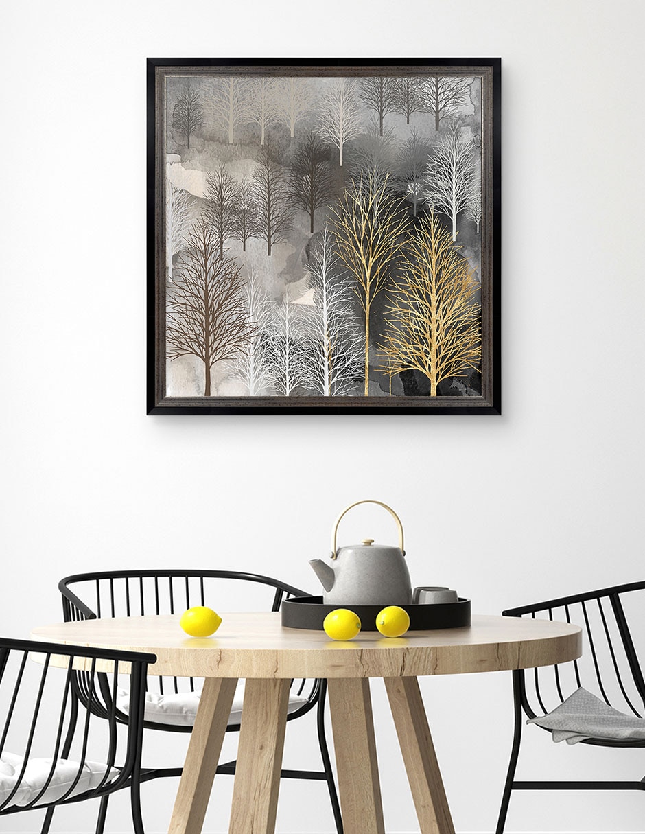 Cuadro decorativo Árbol invernal de Heather Hayes técnica mixta 4