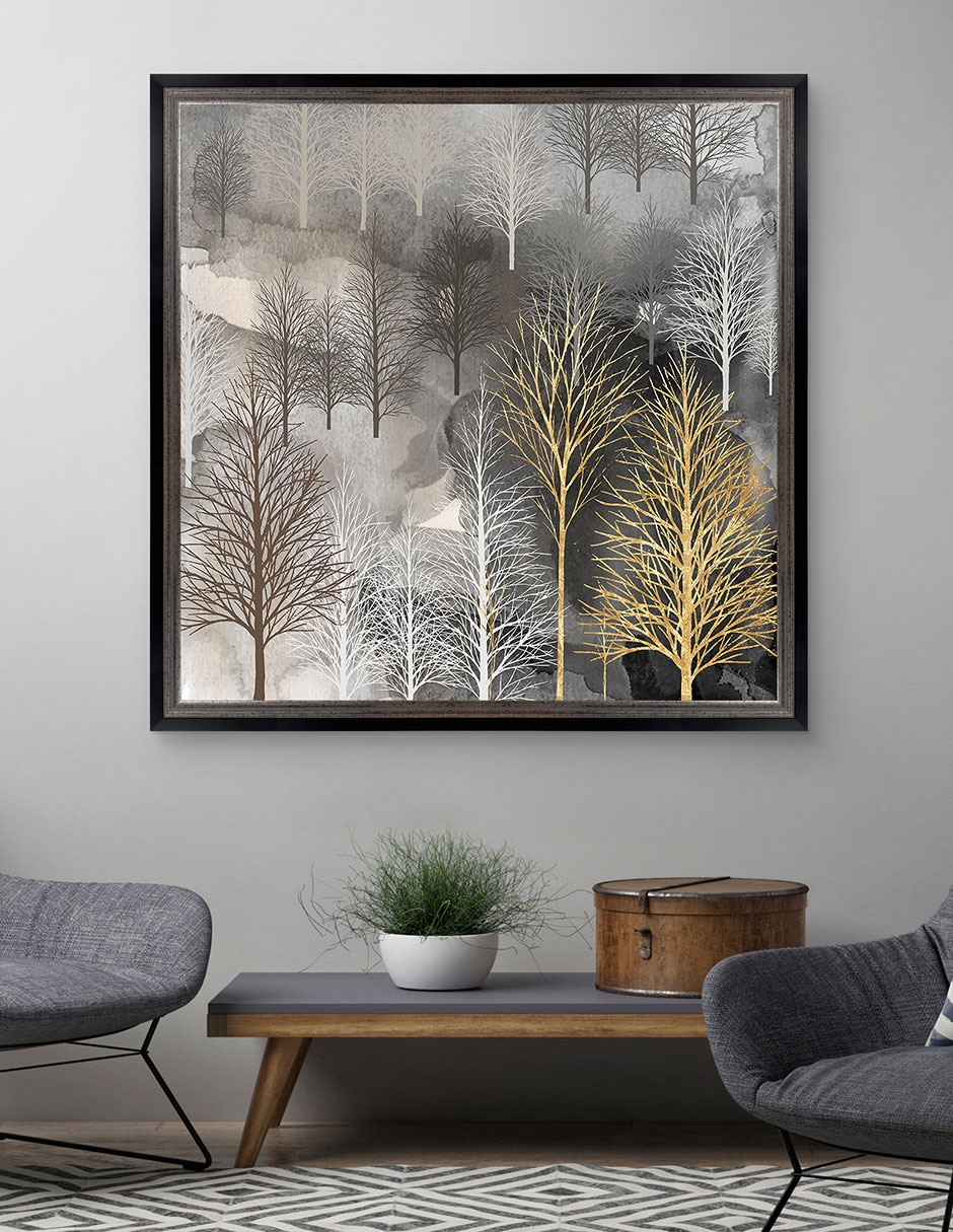 Cuadro decorativo Árbol invernal de Heather Hayes técnica mixta 5