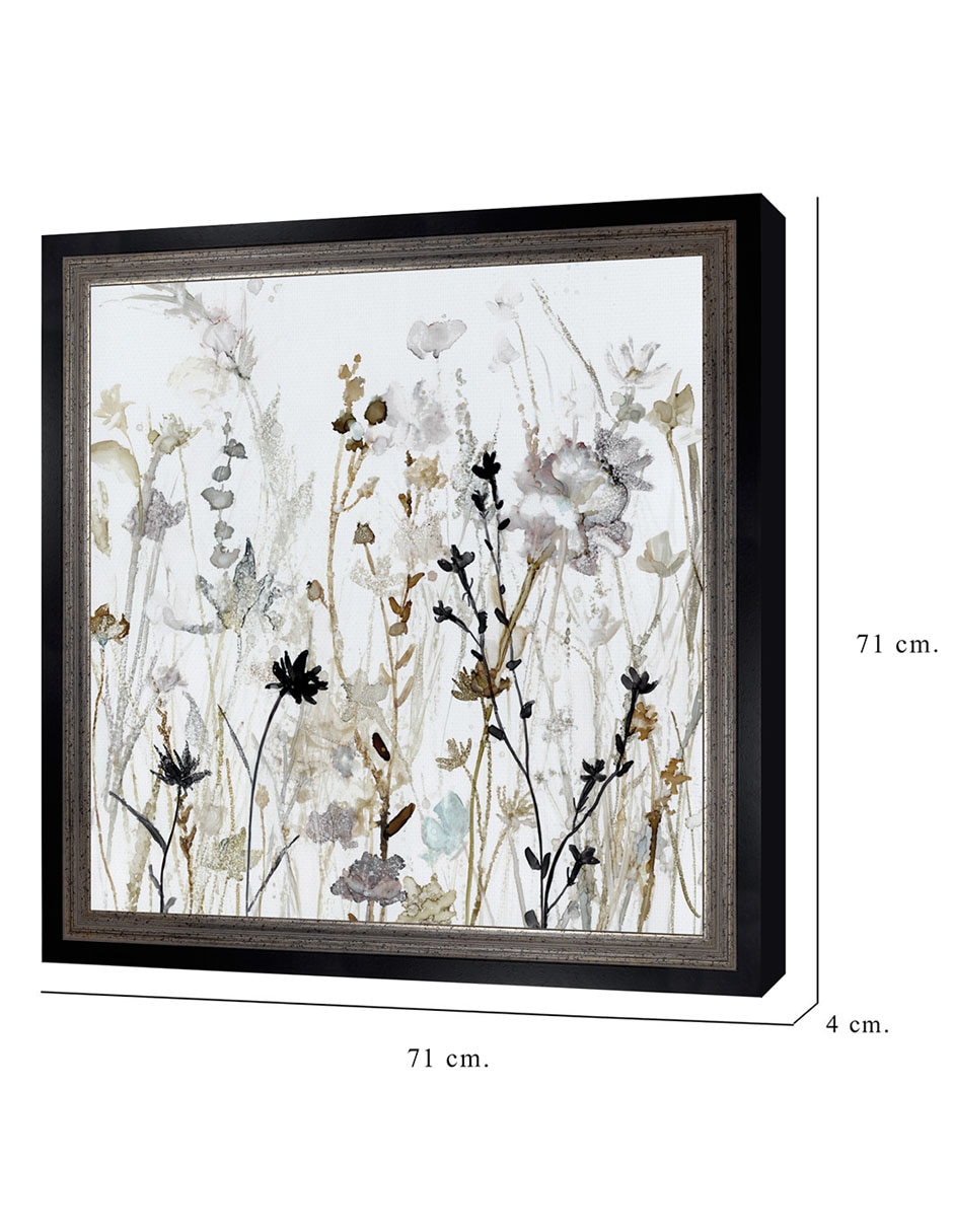 Cuadro decorativo Niebla de flores silvestres II de Carol Robinson técnica mixta 2