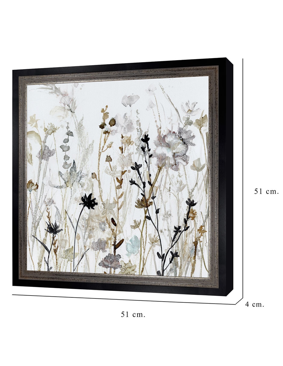 Cuadro decorativo Niebla de flores silvestres II de Carol Robinson técnica mixta 8