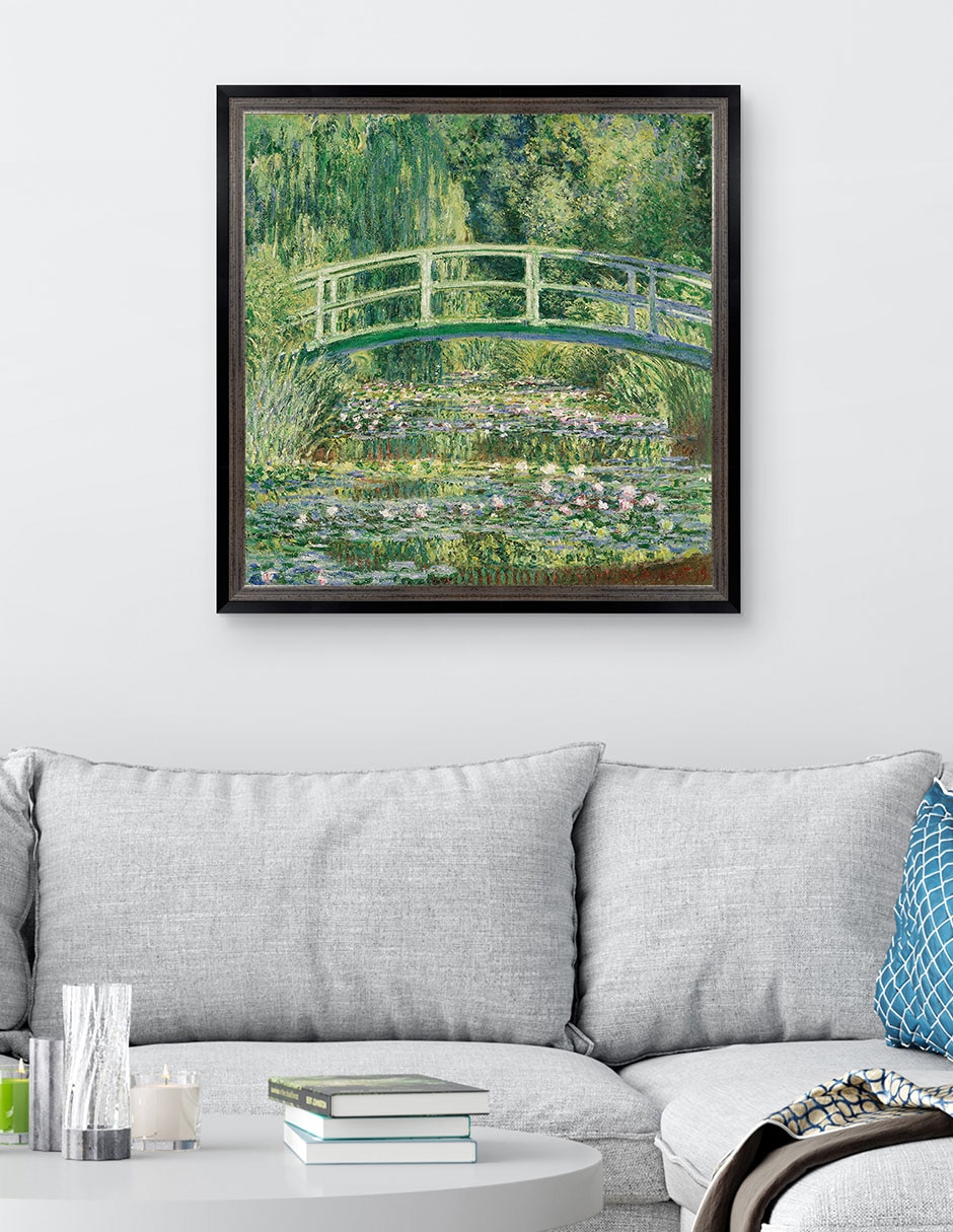 Cuadro decorativo Monet – Puente japonés de nenúfares de Portfolio Arts Group técnica mixta 3