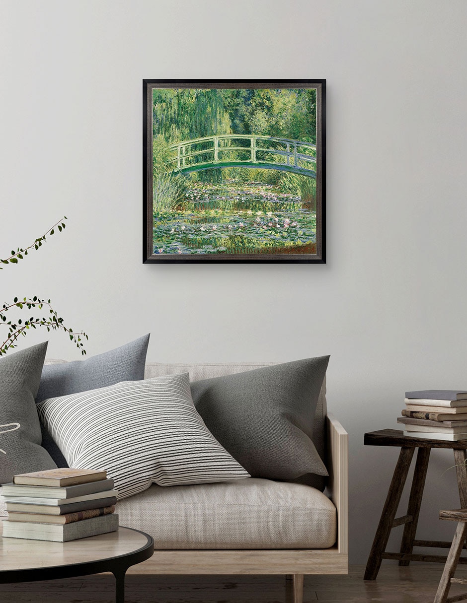 Cuadro decorativo Monet – Puente japonés de nenúfares de Portfolio Arts Group técnica mixta 3