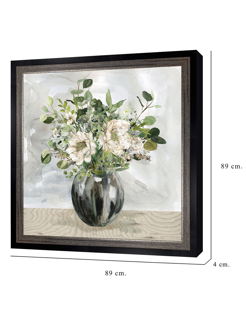 Cuadro decorativo Floral sofisticado de Carol Robinson técnica mixta 8