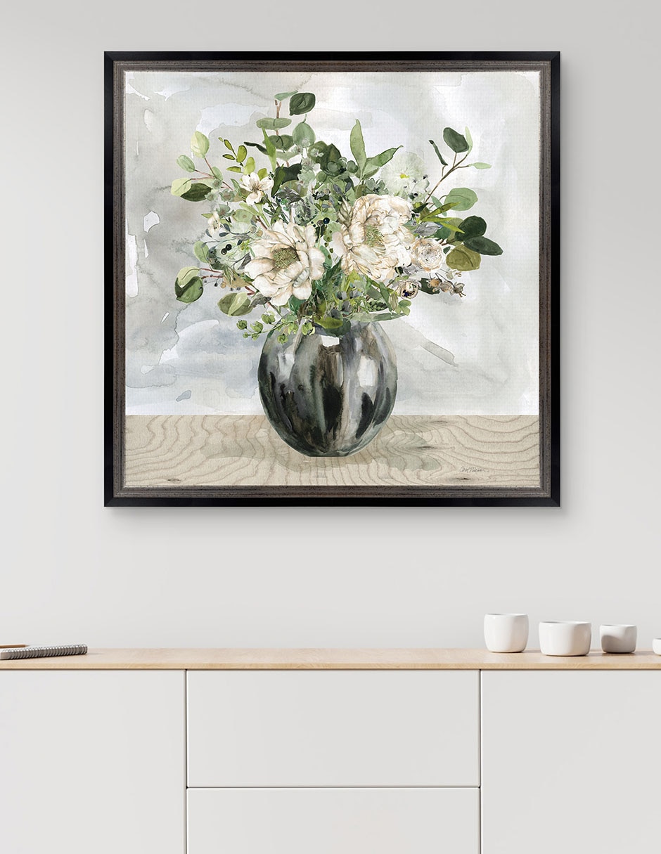 Cuadro decorativo Floral sofisticado de Carol Robinson técnica mixta 3