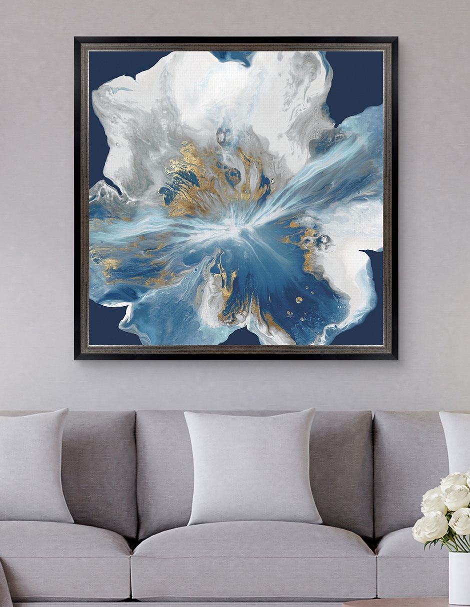 Cuadro decorativo Enigma líquido II de Eva Watts técnica mixta 4
