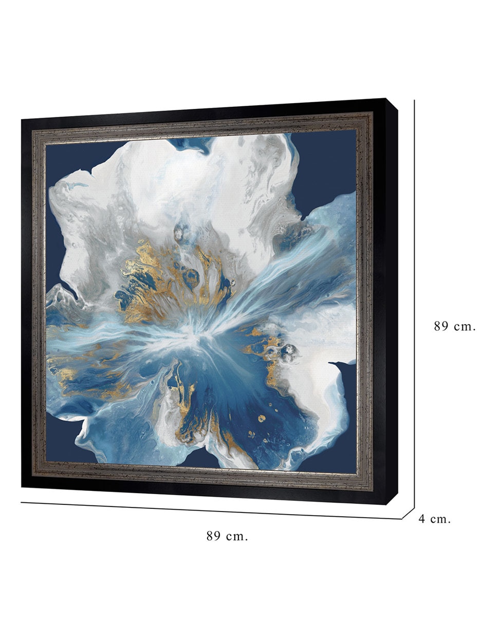 Cuadro decorativo Enigma líquido II de Eva Watts técnica mixta 3