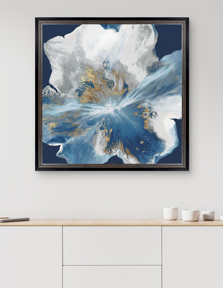 Cuadro decorativo Enigma líquido II de Eva Watts técnica mixta 5