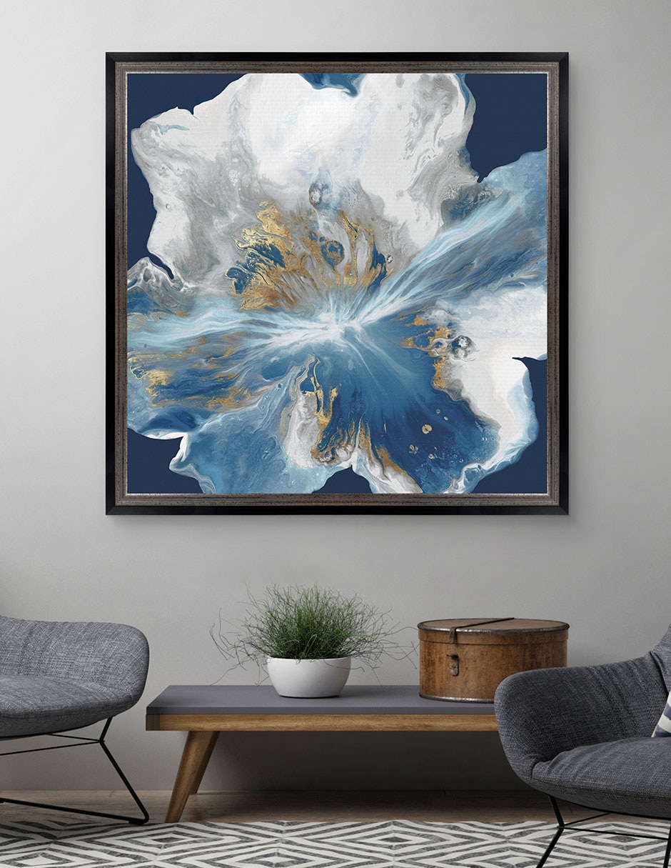 Cuadro decorativo Enigma líquido II de Eva Watts técnica mixta 2