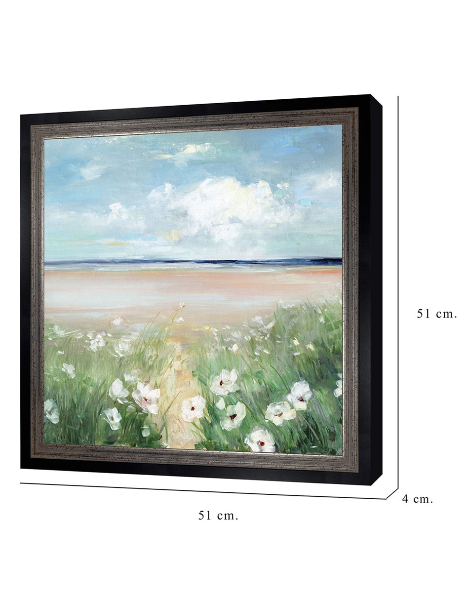 Cuadro decorativo Flores silvestres oceánicas de Sally Swatland técnica mixta 3
