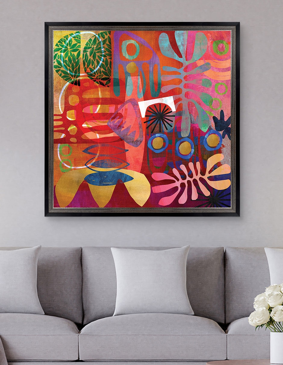 Cuadro decorativo Geometrías del alma africana de Nikki Chu técnica mixta 2