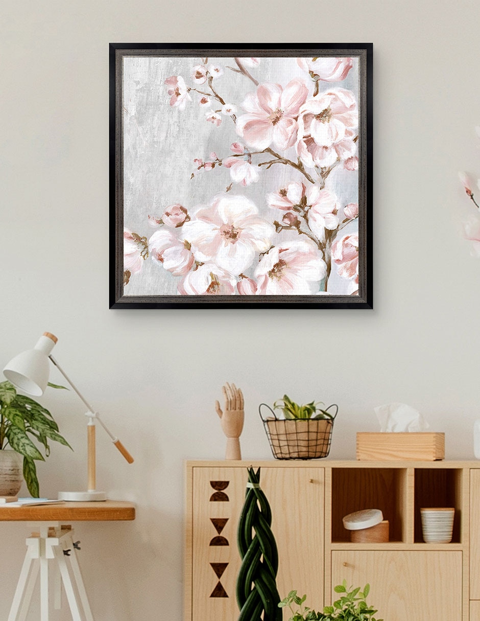 Cuadro decorativo Cerezos en flor de primavera II de Eva Watts técnica mixta 2