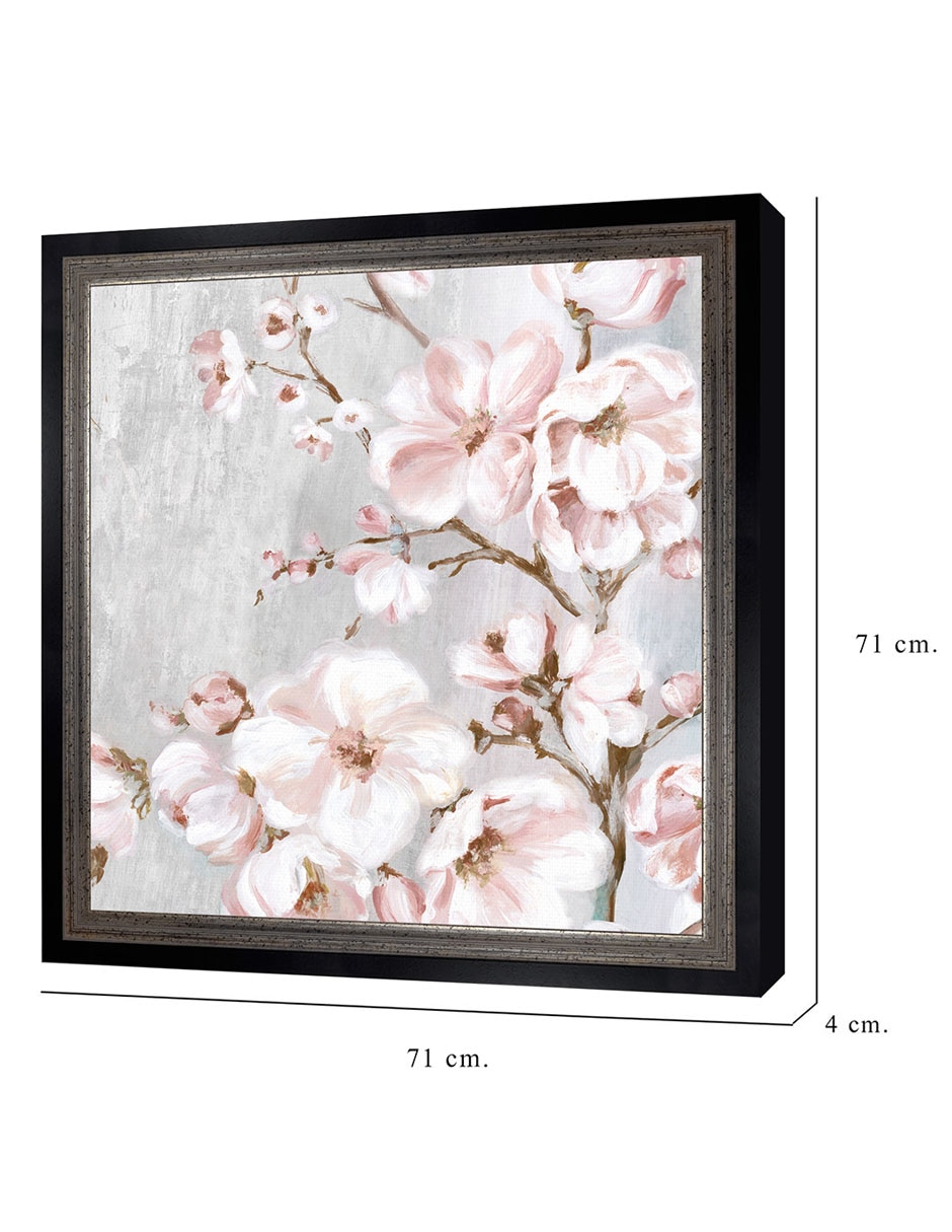 Cuadro decorativo Cerezos en flor de primavera II de Eva Watts técnica mixta 8