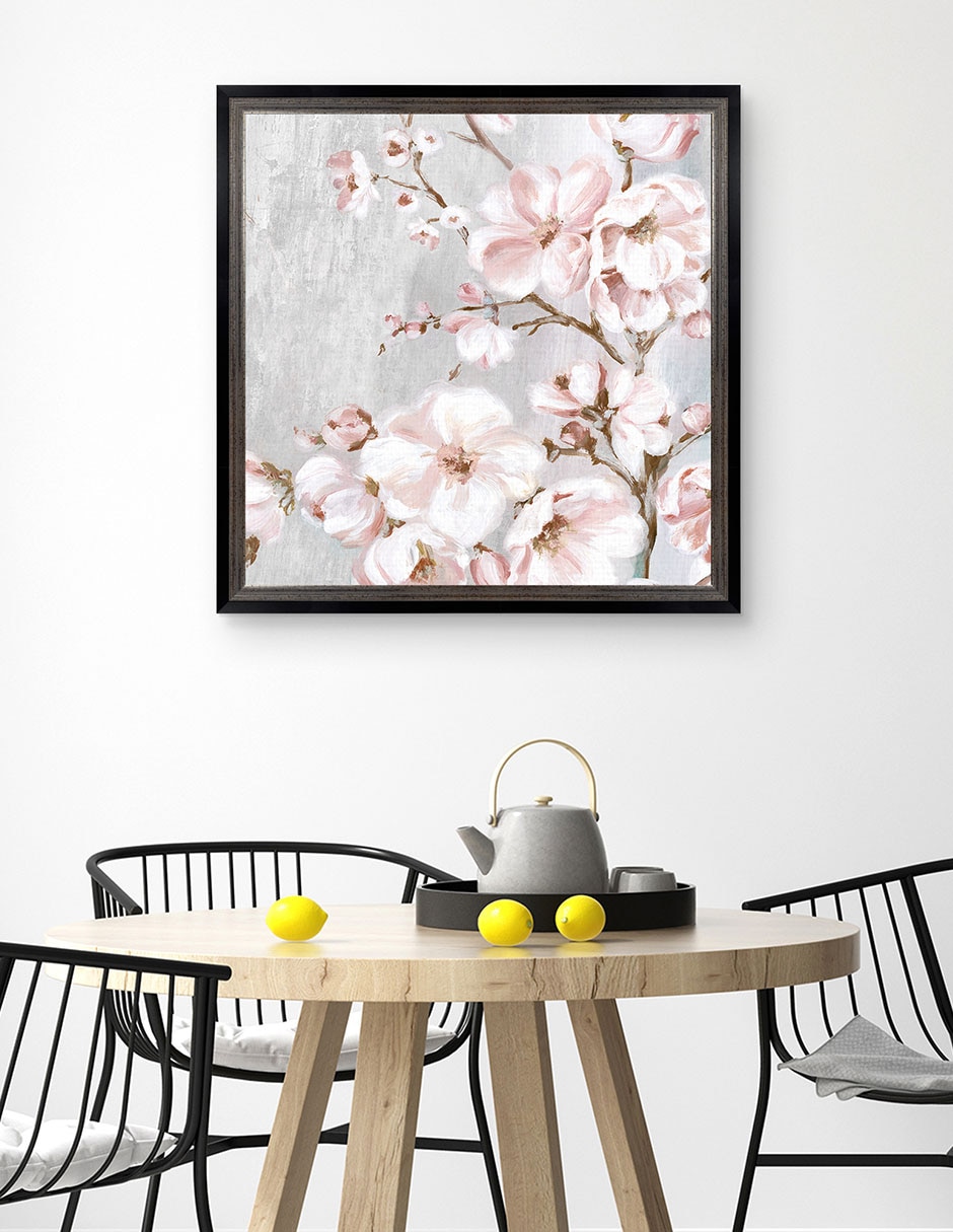 Cuadro decorativo Cerezos en flor de primavera II de Eva Watts técnica mixta 4