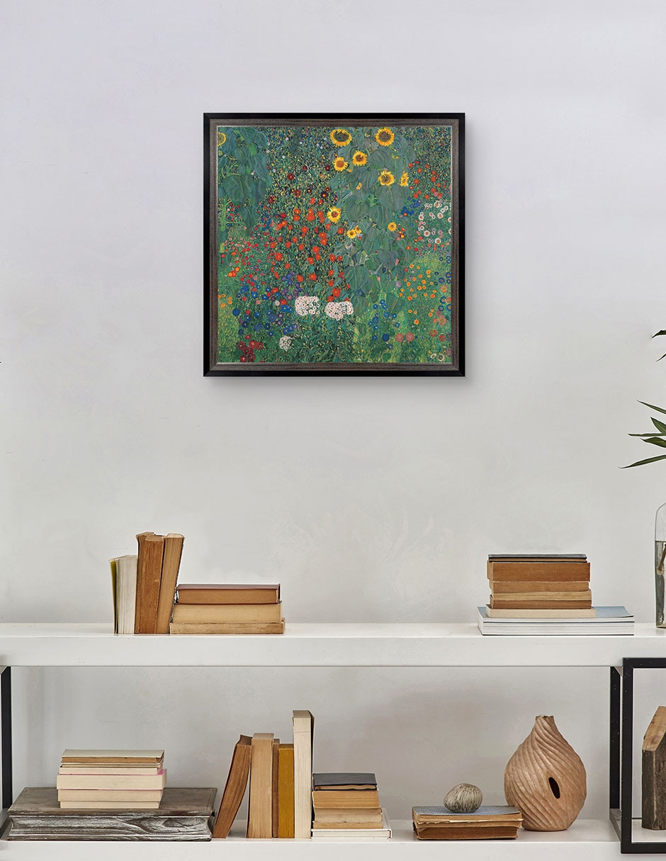 Cuadro decorativo Jardín con girasoles de Gustav Klimt técnica mixta 4