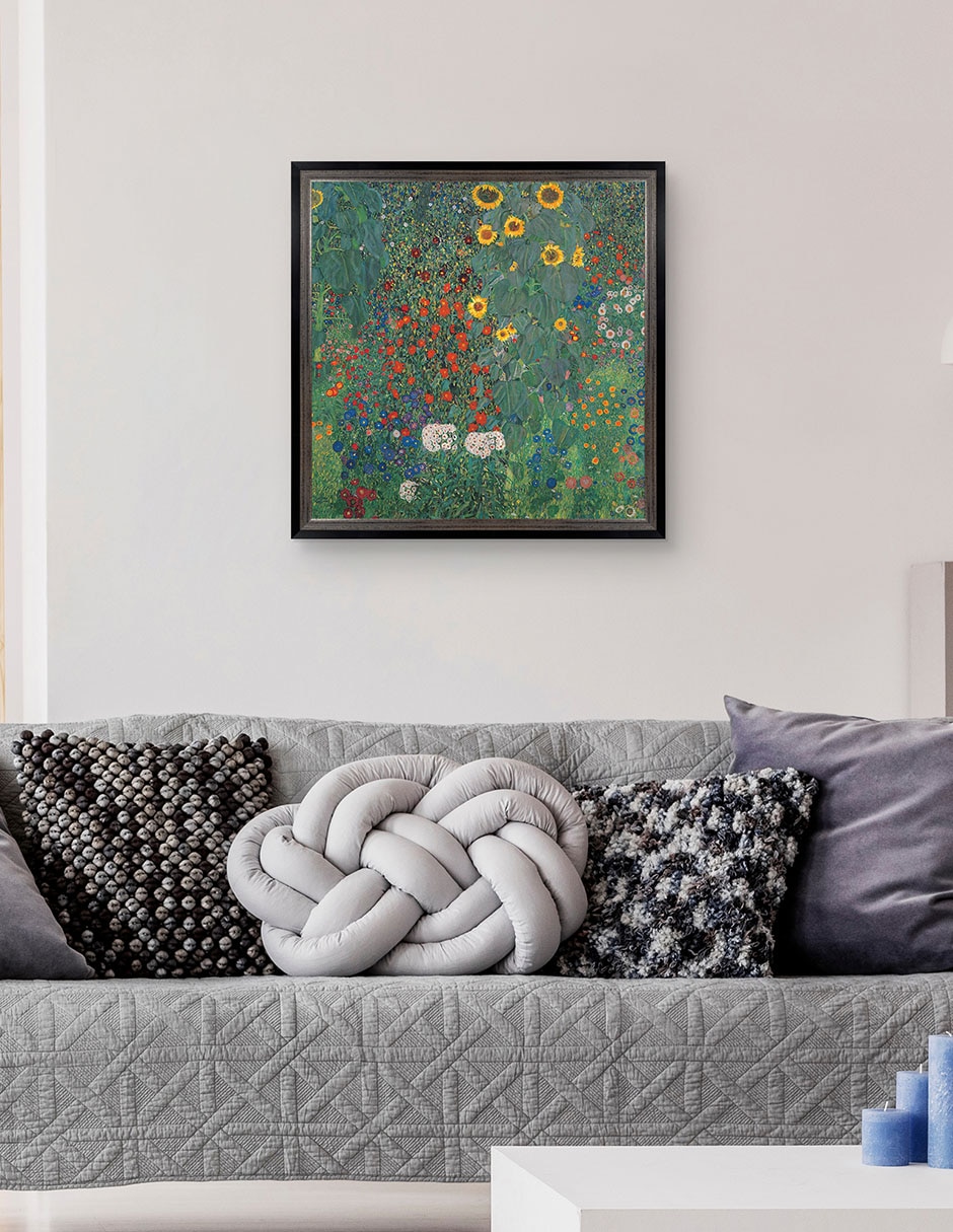Cuadro decorativo Jardín con girasoles de Gustav Klimt técnica mixta 5