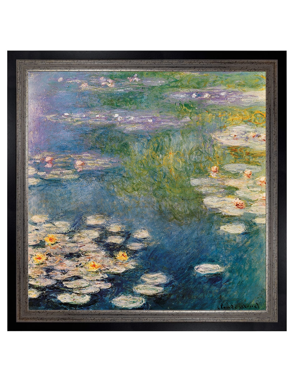 Cuadro decorativo Nenúfares en Giverny 1908 de Masters Collection técnica mixta