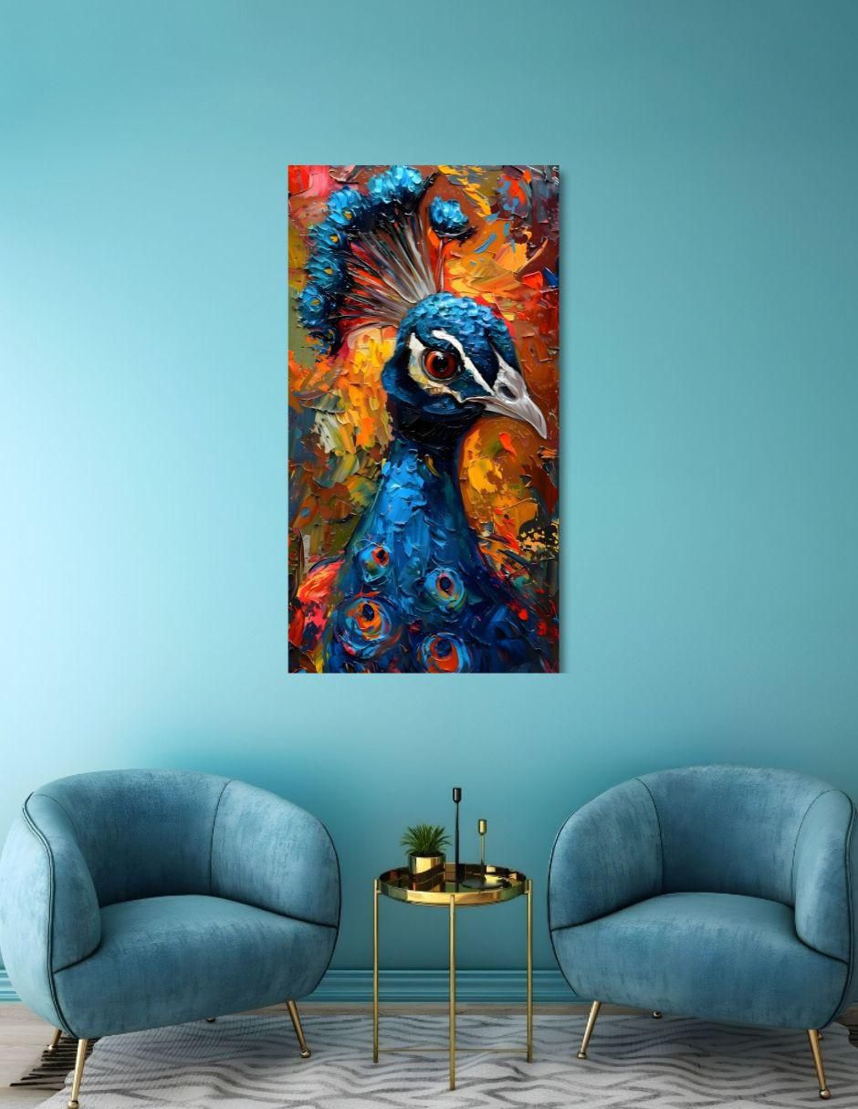 Cuadro decorativo Animal pavo real 11