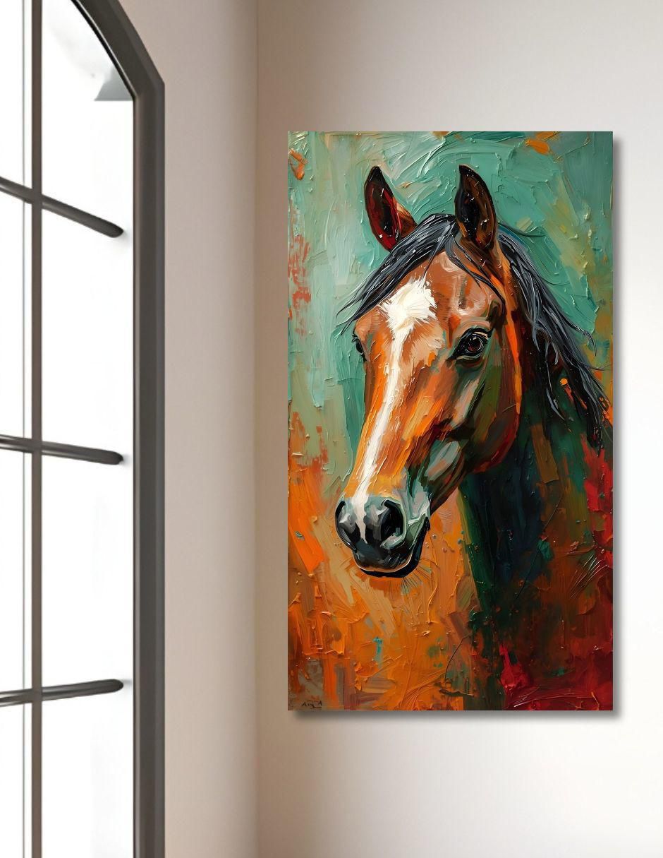 Cuadro decorativo Animal caballo óleo 10