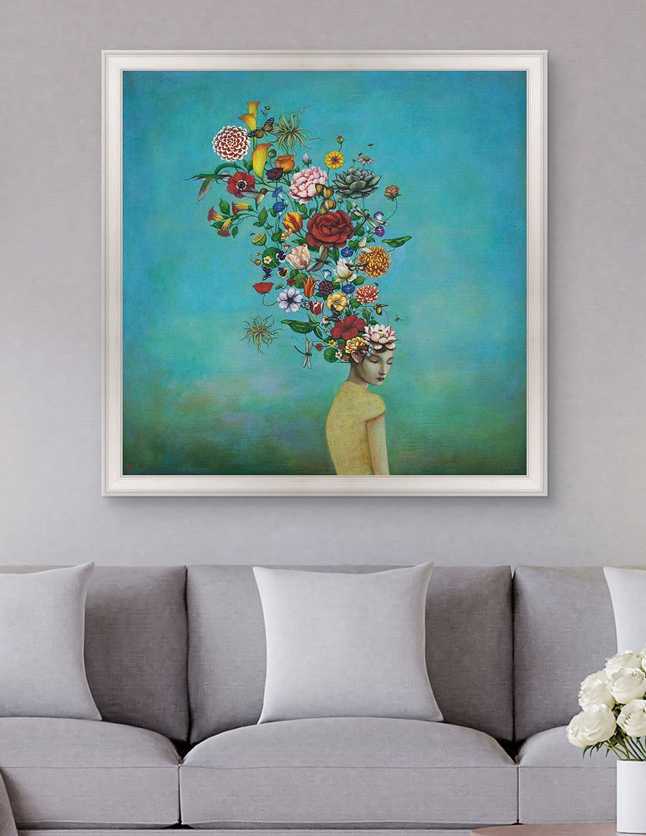Cuadro decorativo Jardín de Serenidad de Duy Huynh técnica mixta 3