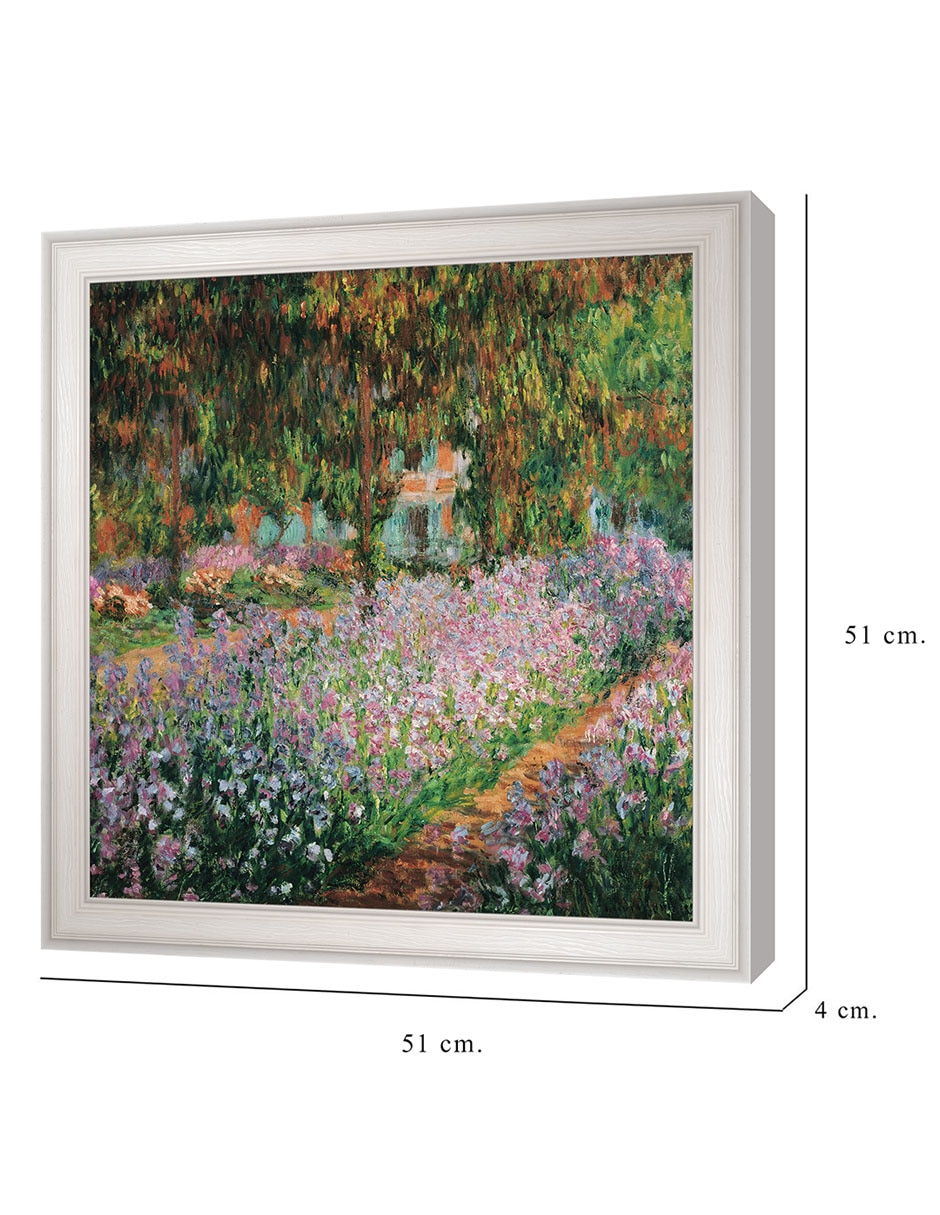Cuadro decorativo Monet – Jardín del artista de Portfolio Arts Group técnica mixta 6