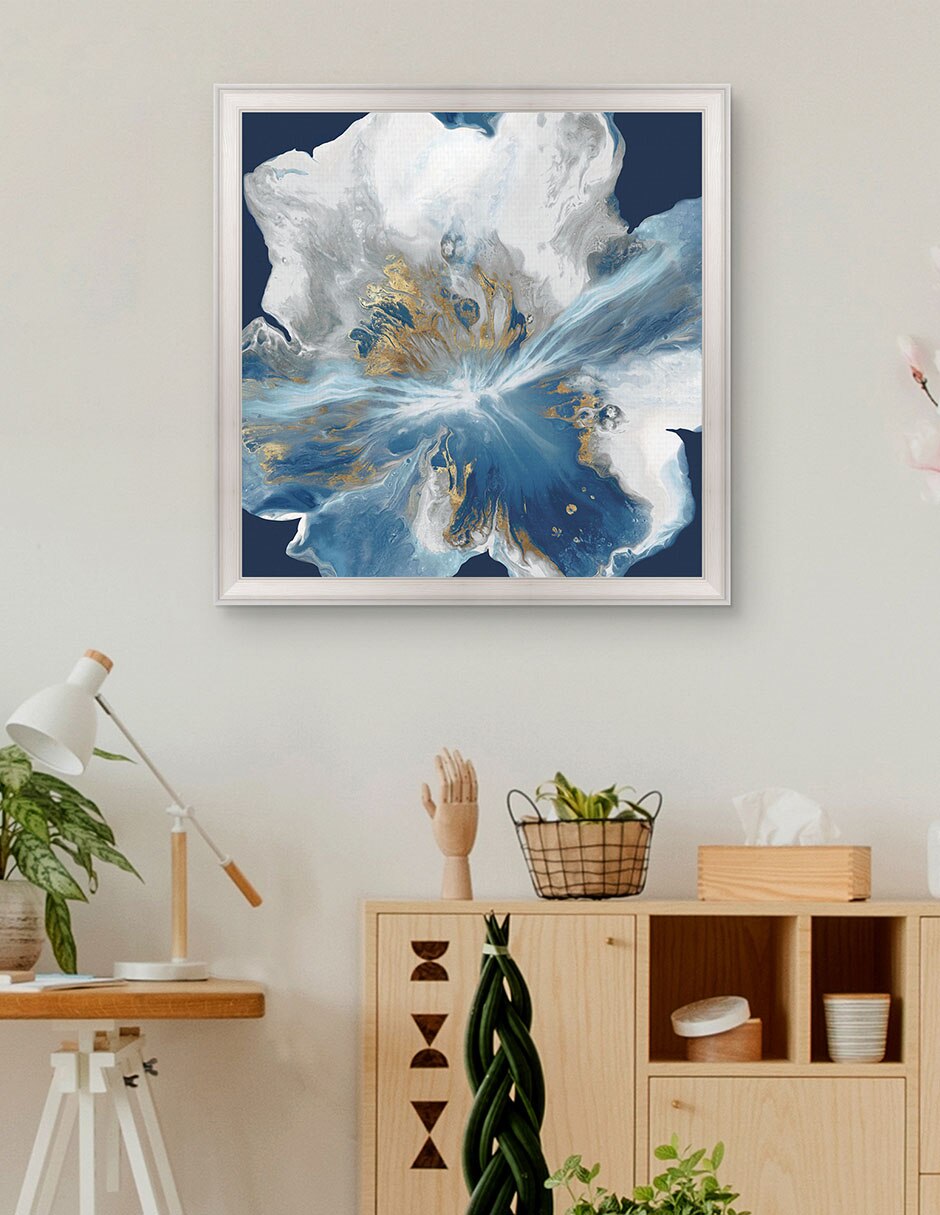 Cuadro decorativo Enigma líquido II de Eva Watts técnica mixta 3