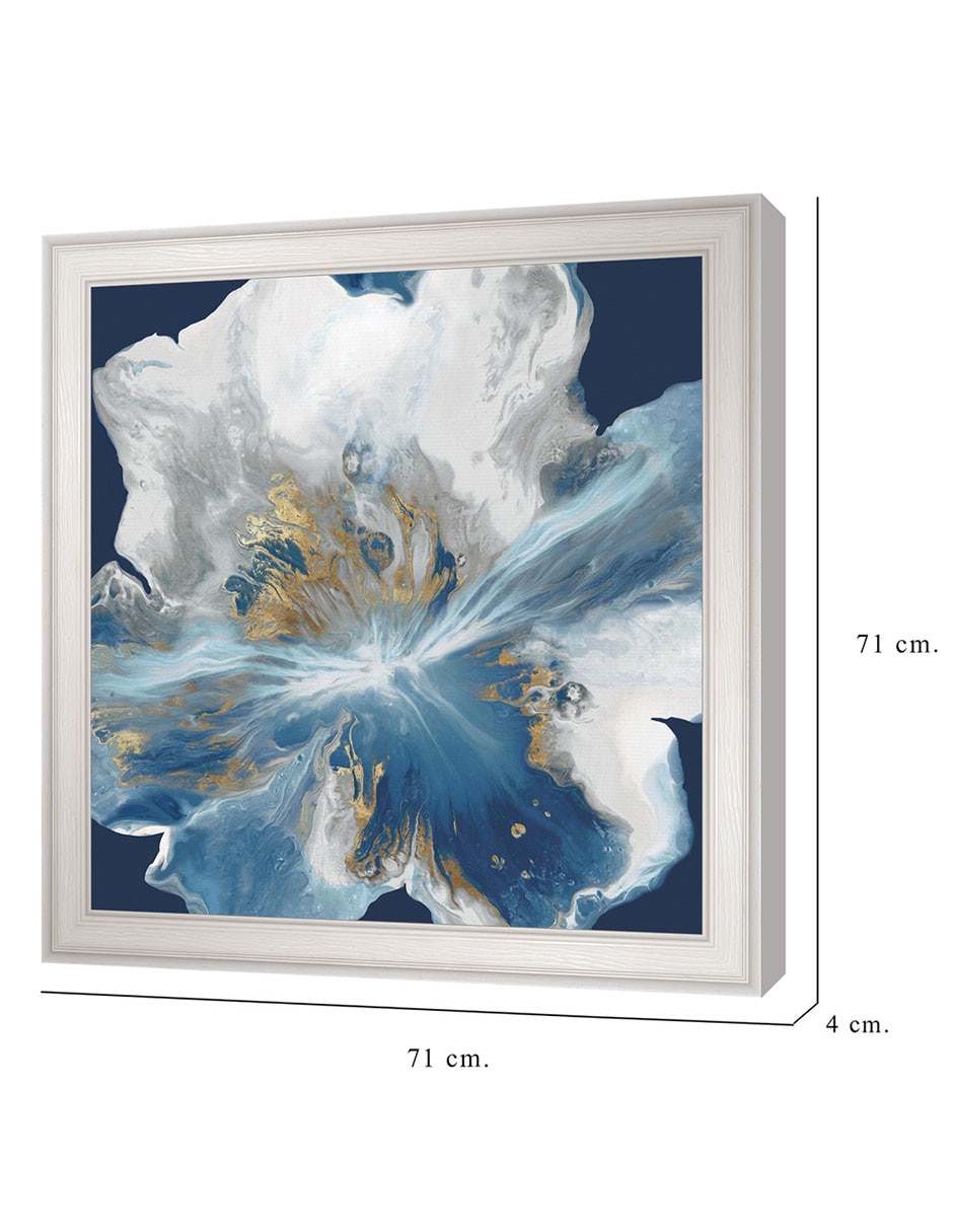 Cuadro decorativo Enigma líquido II de Eva Watts técnica mixta 2