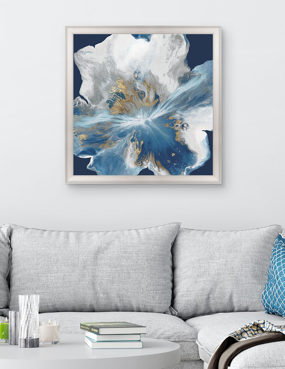 Cuadro decorativo Enigma líquido II de Eva Watts técnica mixta 4