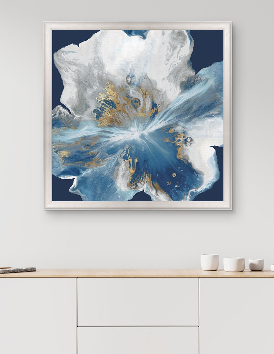 Cuadro decorativo Enigma líquido II de Eva Watts técnica mixta 3