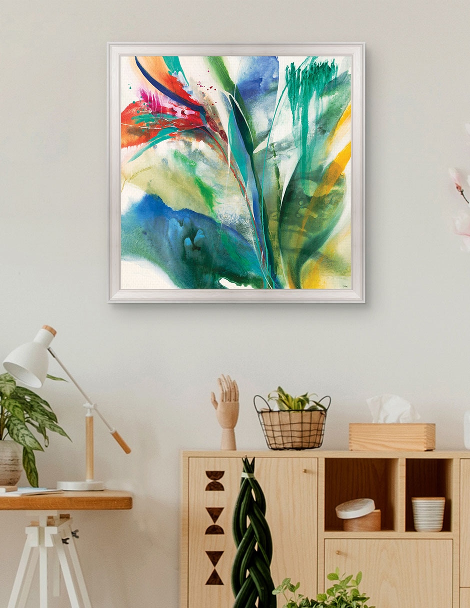 Cuadro decorativo Ave del Paraíso de K. Nari técnica mixta 4