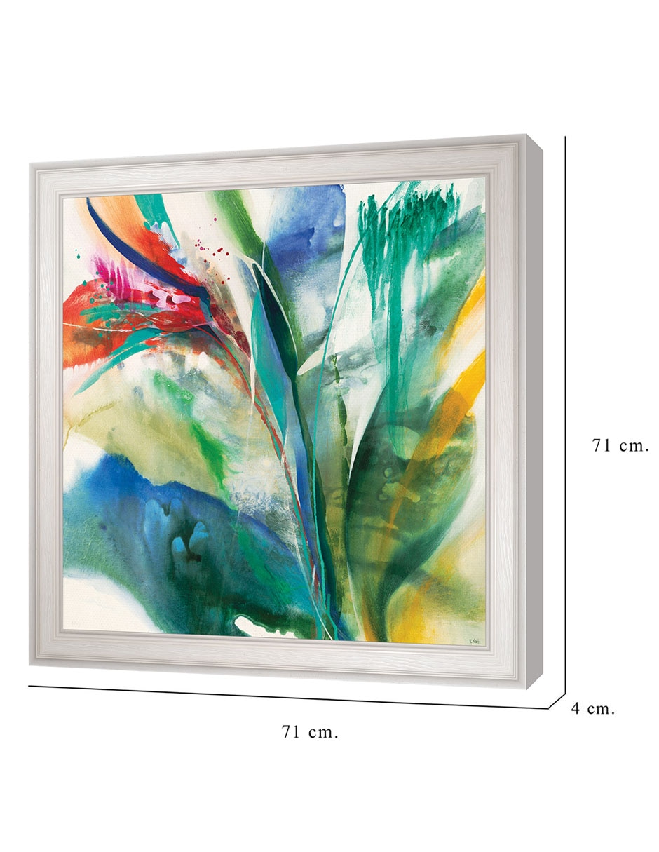 Cuadro decorativo Ave del Paraíso de K. Nari técnica mixta 3