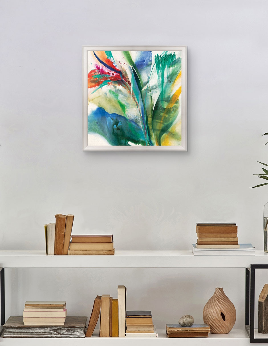 Cuadro decorativo Ave del Paraíso de K. Nari técnica mixta 3