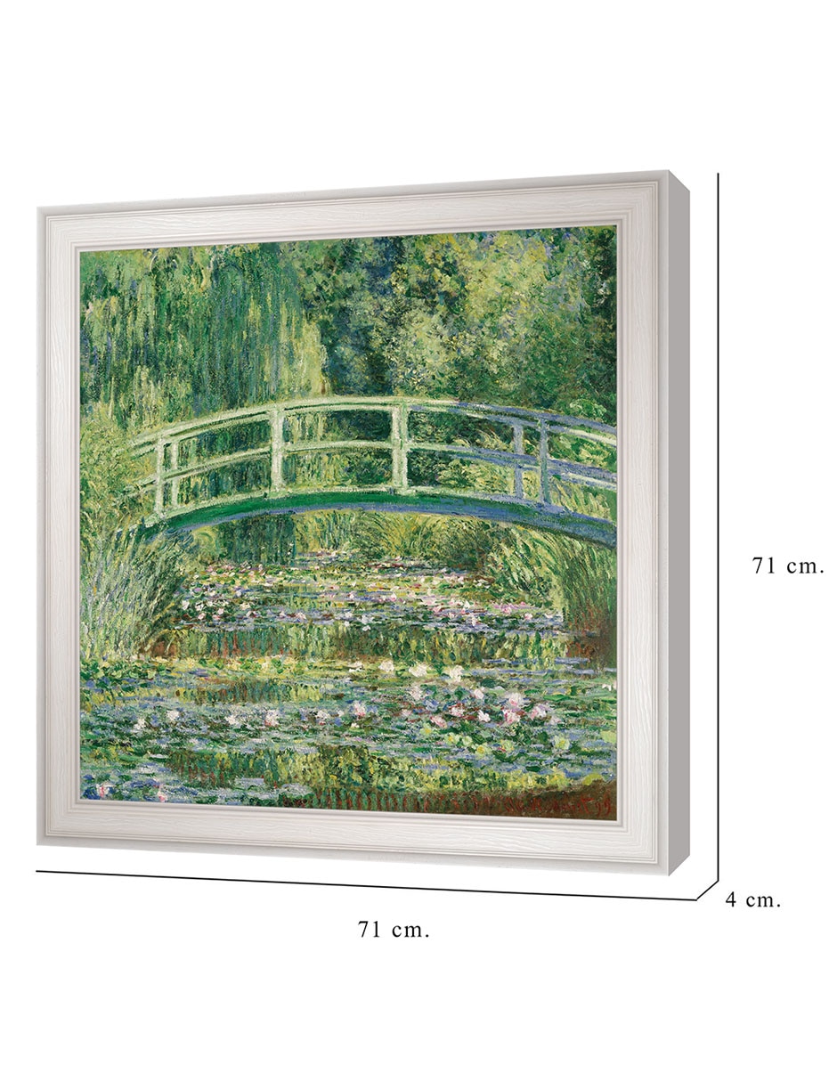 Cuadro decorativo Monet – Puente japonés de nenúfares de Portfolio Arts Group técnica mixta 8