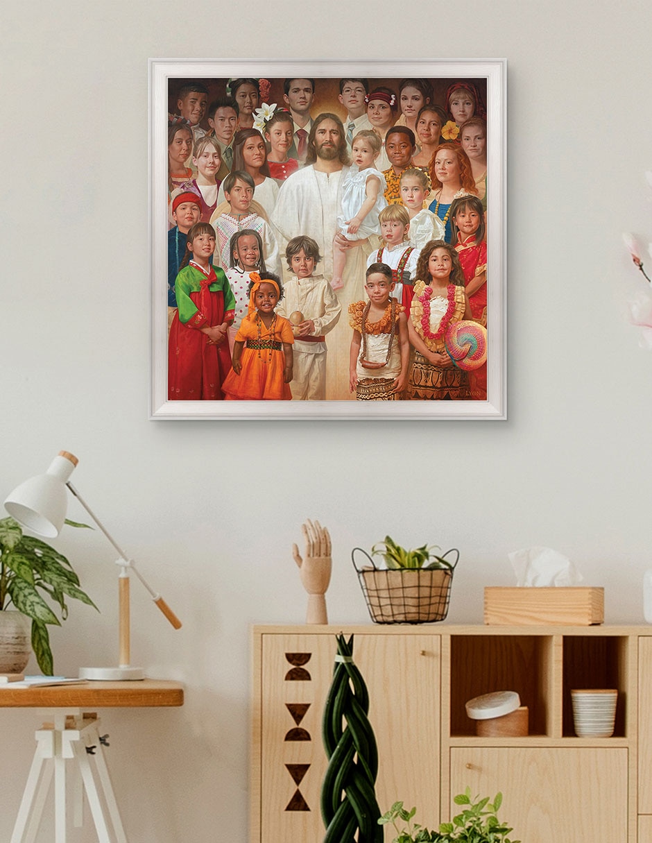 Cuadro decorativo Hijo de Dios de Howard Lyon técnica mixta 3