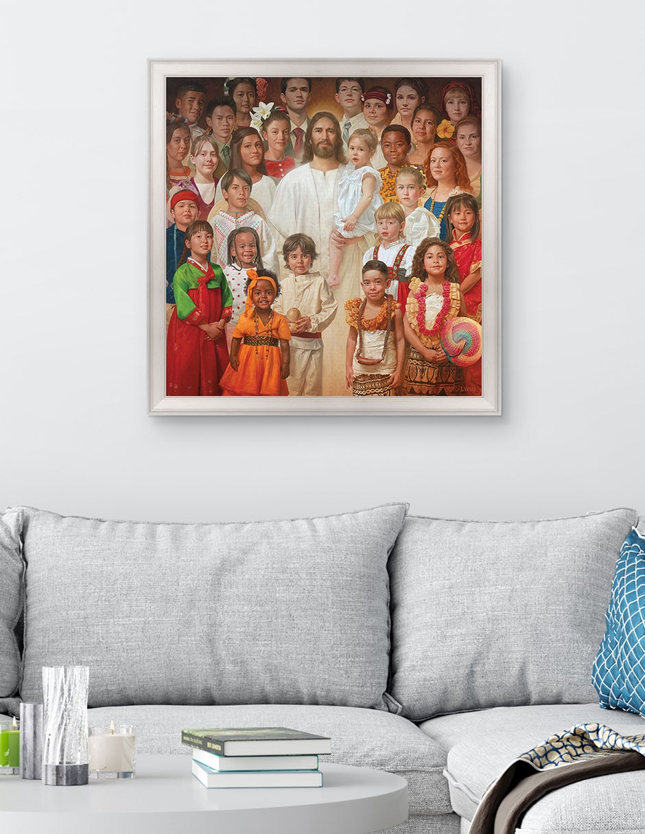 Cuadro decorativo Hijo de Dios de Howard Lyon técnica mixta 4