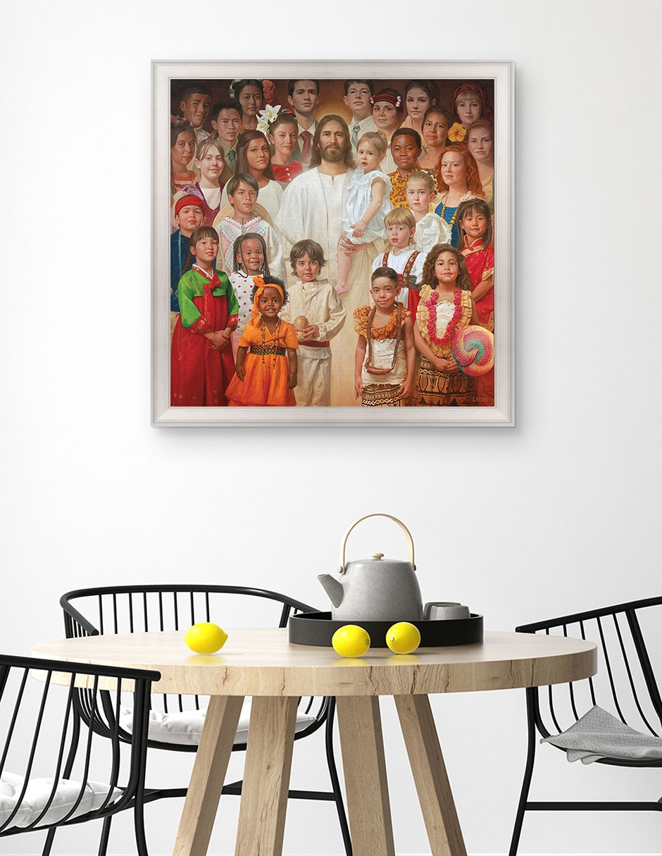 Cuadro decorativo Hijo de Dios de Howard Lyon técnica mixta 5