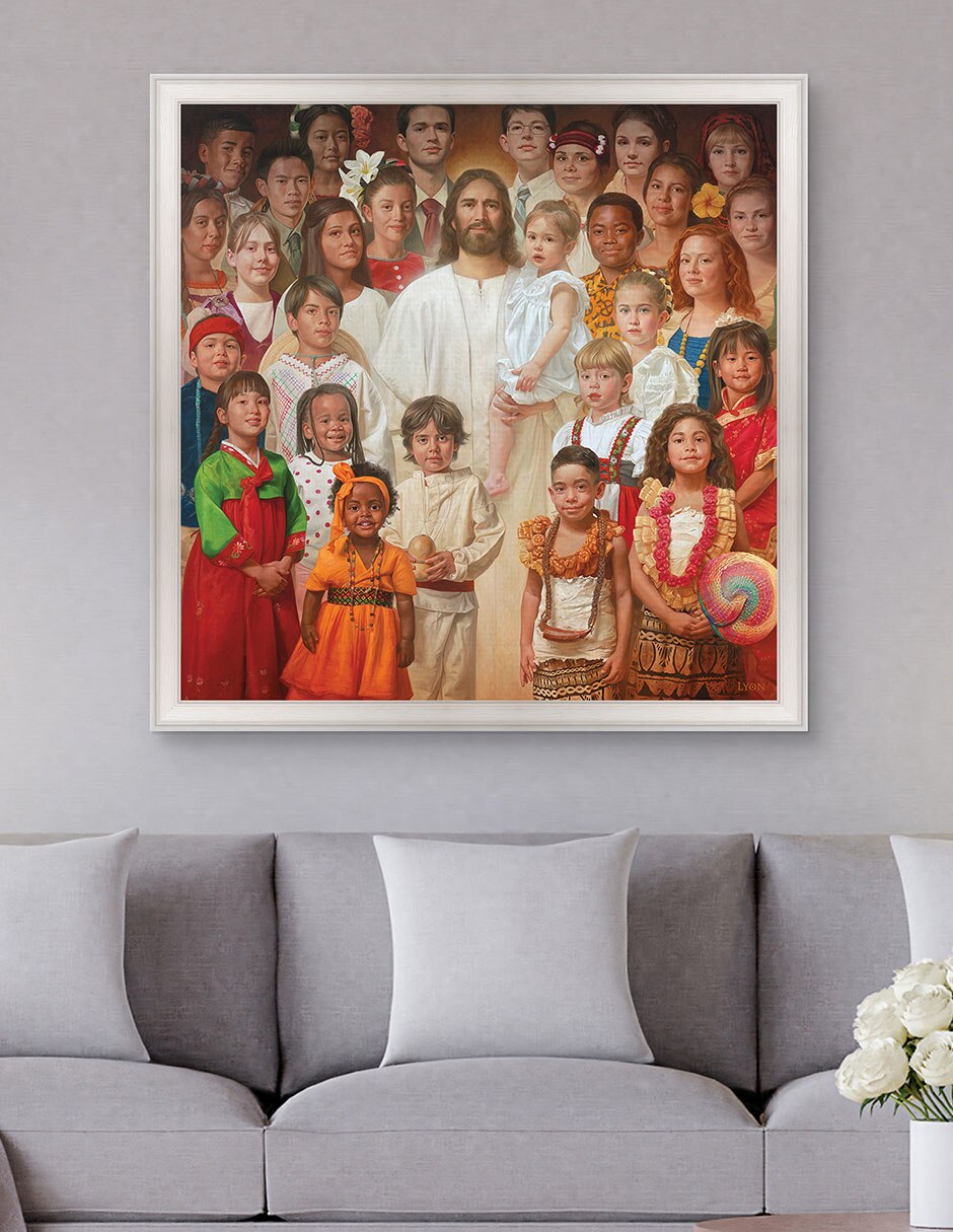 Cuadro decorativo Hijo de Dios de Howard Lyon técnica mixta 2