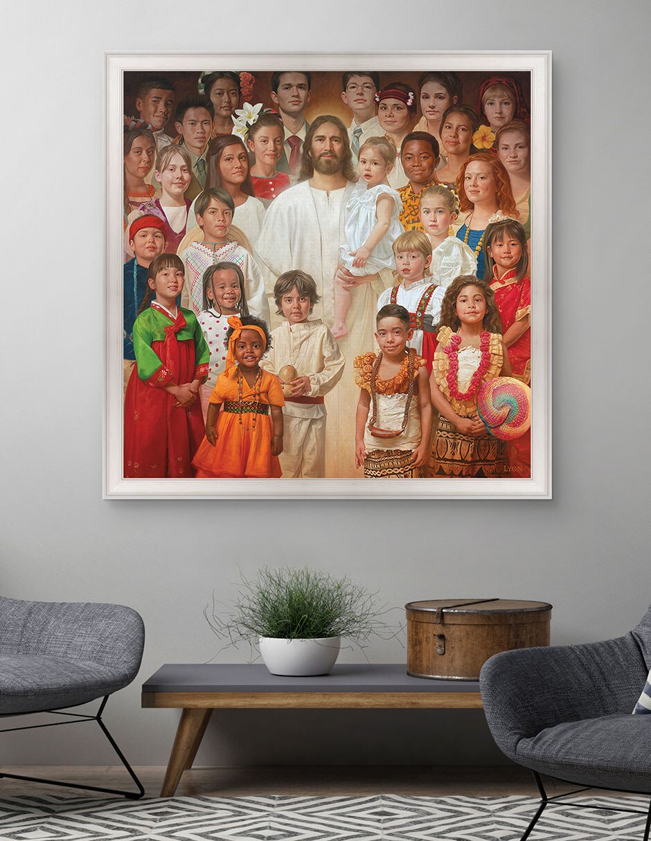 Cuadro decorativo Hijo de Dios de Howard Lyon técnica mixta 4