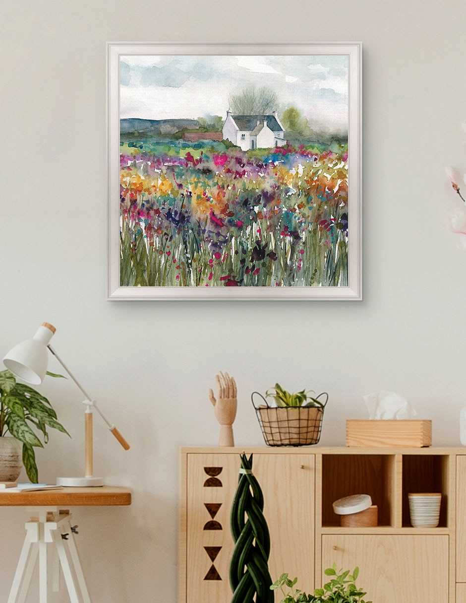 Cuadro decorativo Cabaña de flores silvestres de Carol Robinson técnica mixta 2