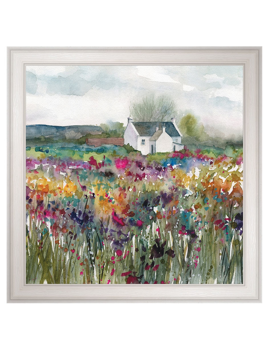 Cuadro decorativo Cabaña de flores silvestres de Carol Robinson técnica mixta