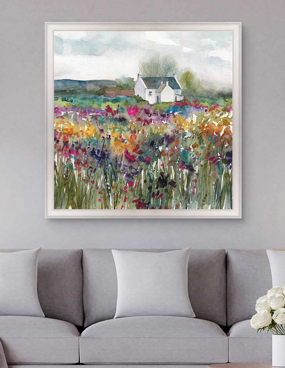 Cuadro decorativo Cabaña de flores silvestres de Carol Robinson técnica mixta 3