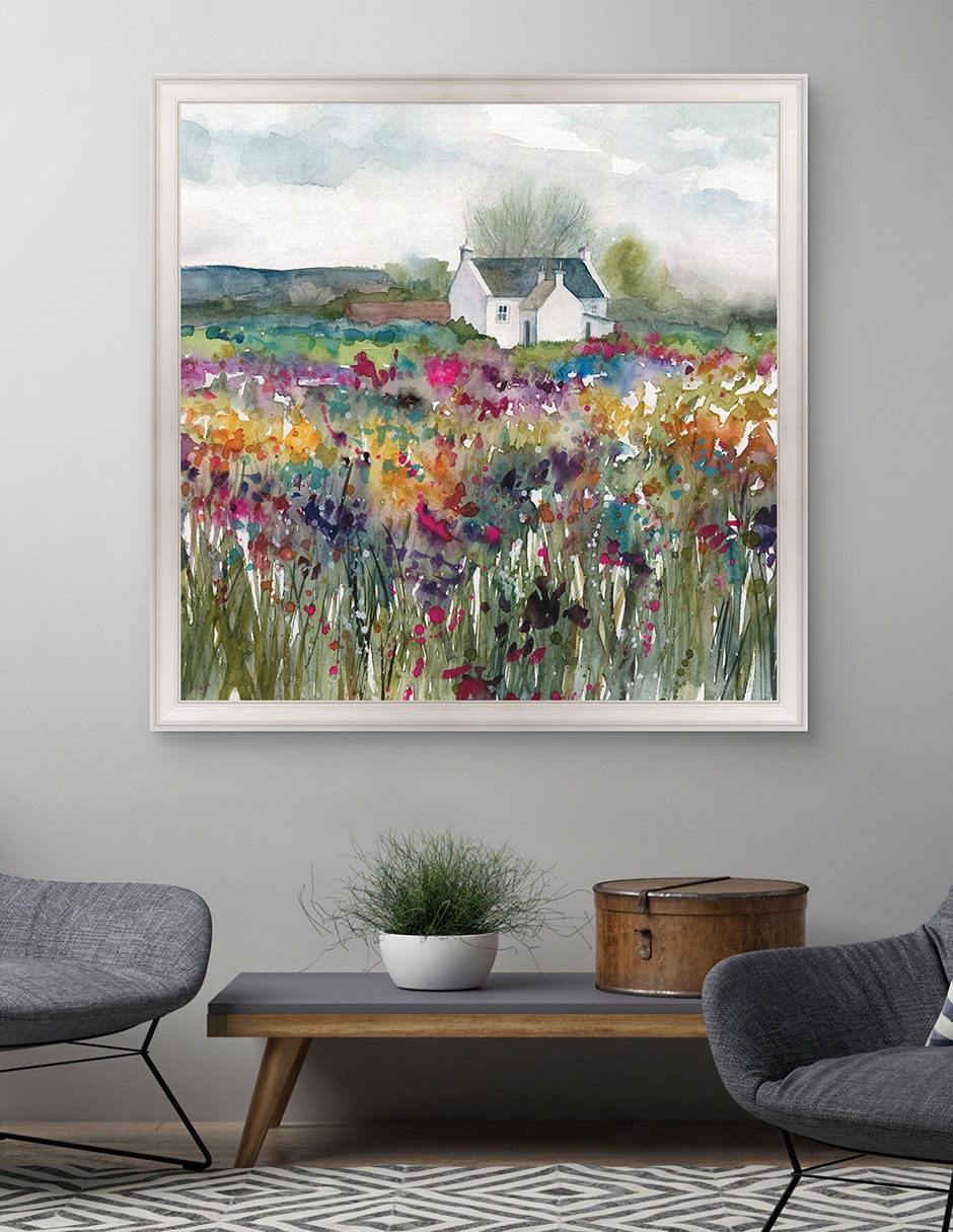 Cuadro decorativo Cabaña de flores silvestres de Carol Robinson técnica mixta 5