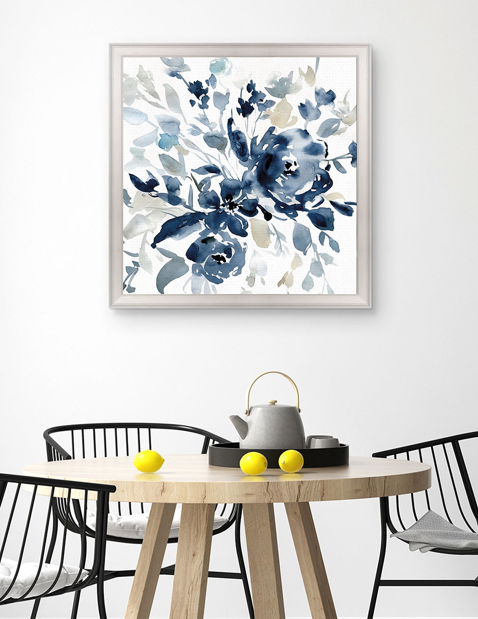 Cuadro decorativo Jardín índigo I de Carol Robinson técnica mixta 5