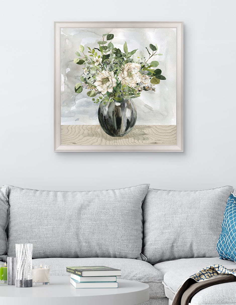 Cuadro decorativo Floral sofisticado de Carol Robinson técnica mixta 3