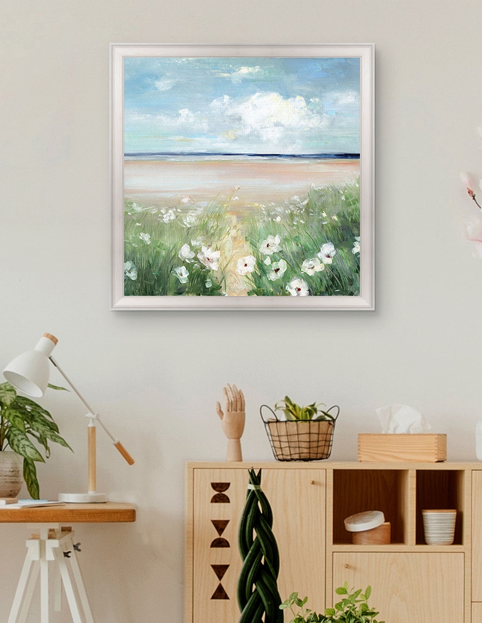 Cuadro decorativo Flores silvestres oceánicas de Sally Swatland técnica mixta 3