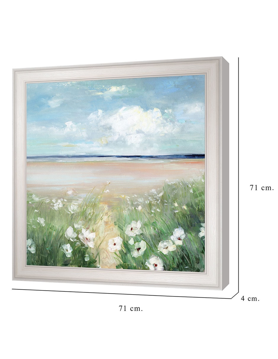 Cuadro decorativo Flores silvestres oceánicas de Sally Swatland técnica mixta 2